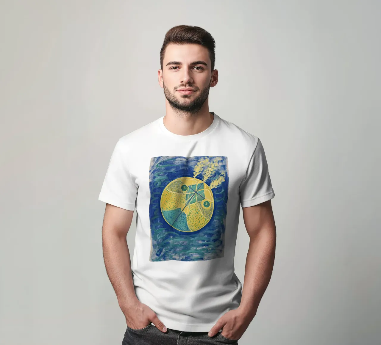 Hilma af Klint "Caos primordiale" | Cosmi spirituale astratto t-shirt da NorwesClub