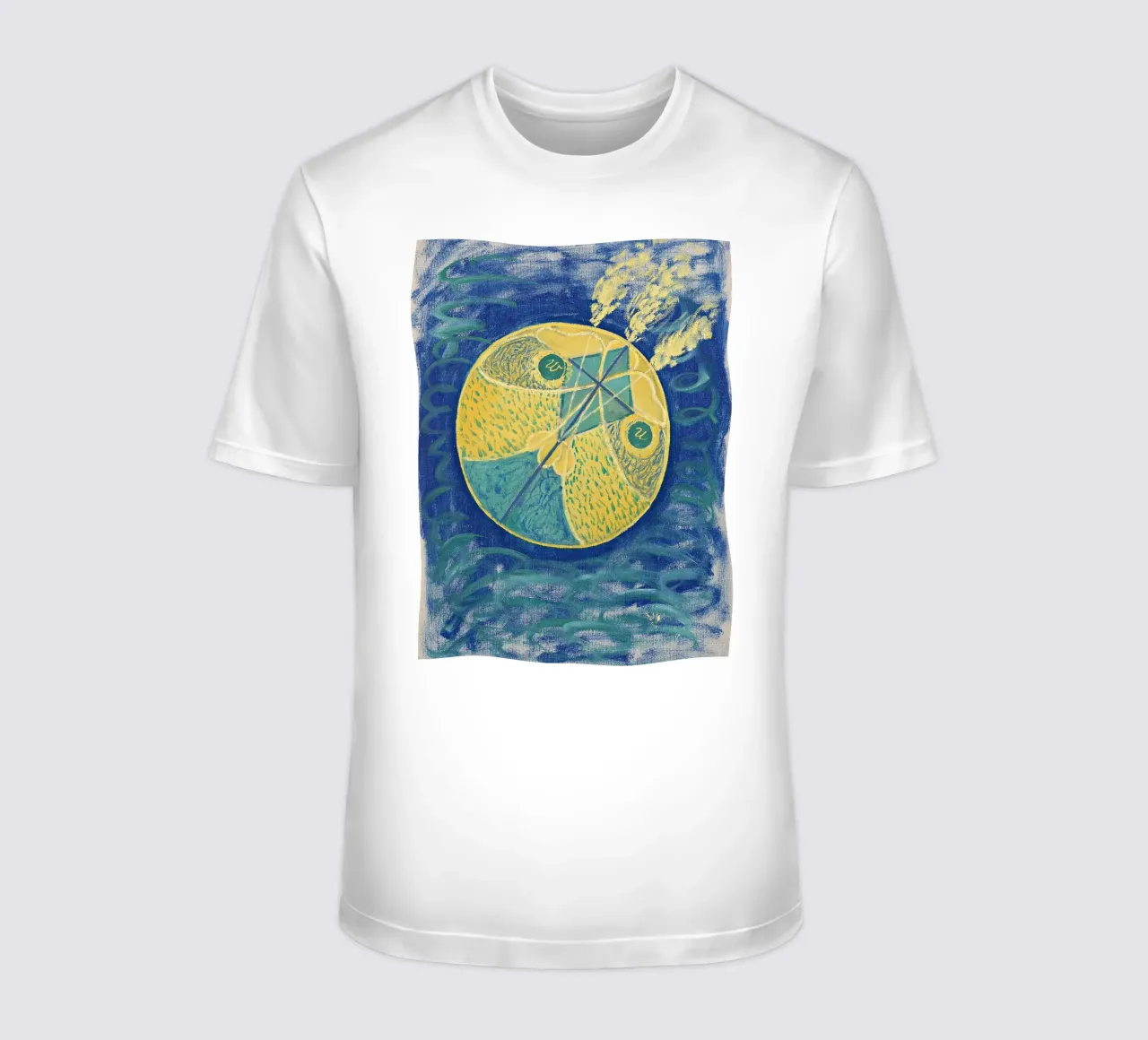 Hilma af Klint "Caos primordiale" | Cosmi spirituale astratto t-shirt da NorwesClub