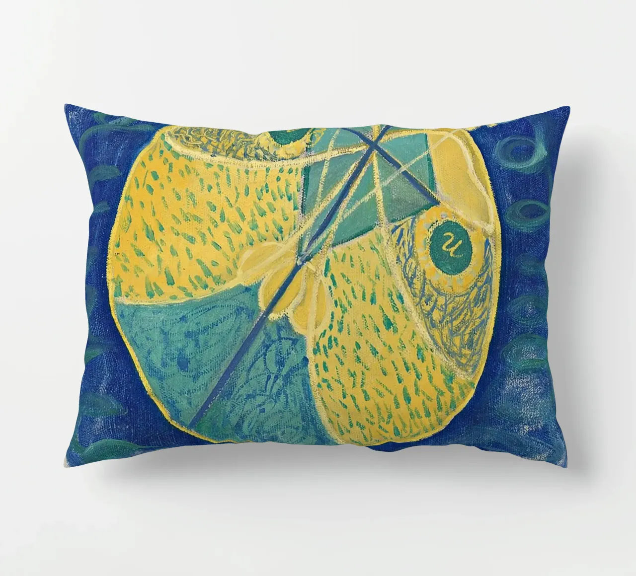 Hilma af Klint "Primordial Chaos" | Abstract Spiritual Cosmi decorative cushion by NorwesClub