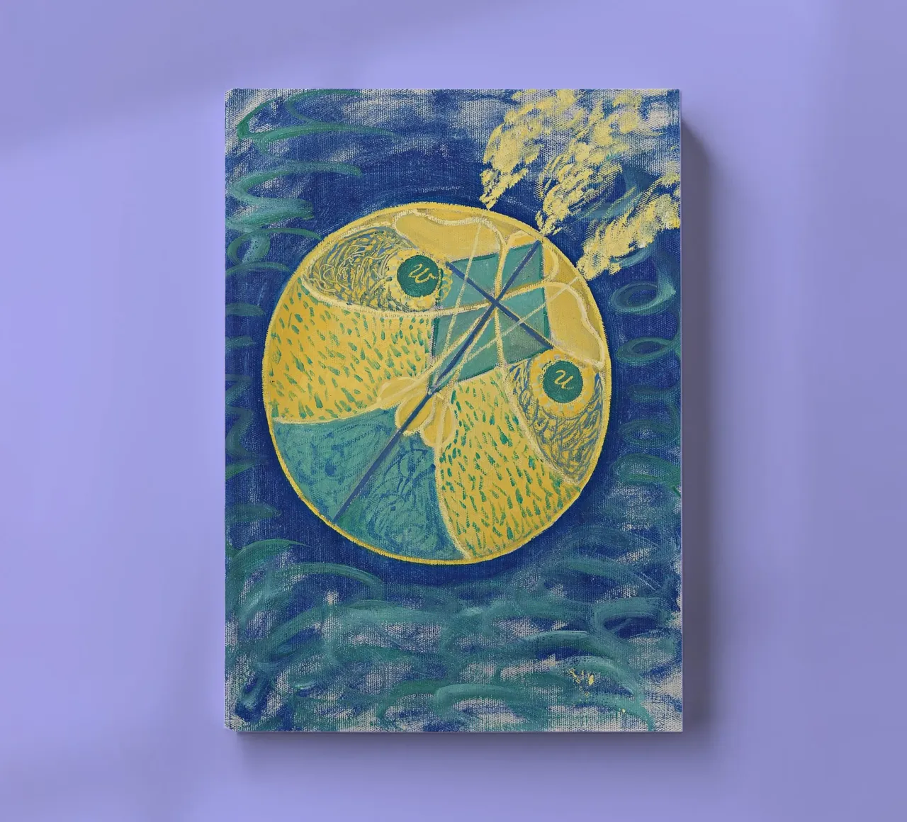 Hilma af Klint "Primordial Chaos" | Abstract Spiritual Cosmi notebook by NorwesClub