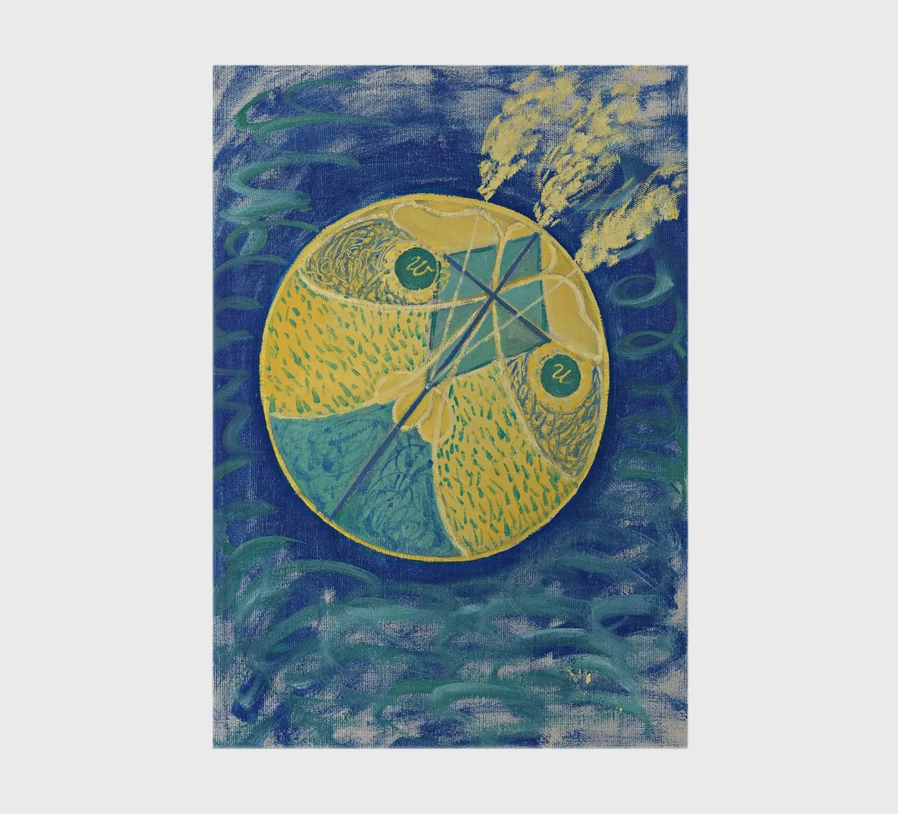 Hilma af Klint "Primordial Chaos" | Abstract Spiritual Cosmi notebook by NorwesClub