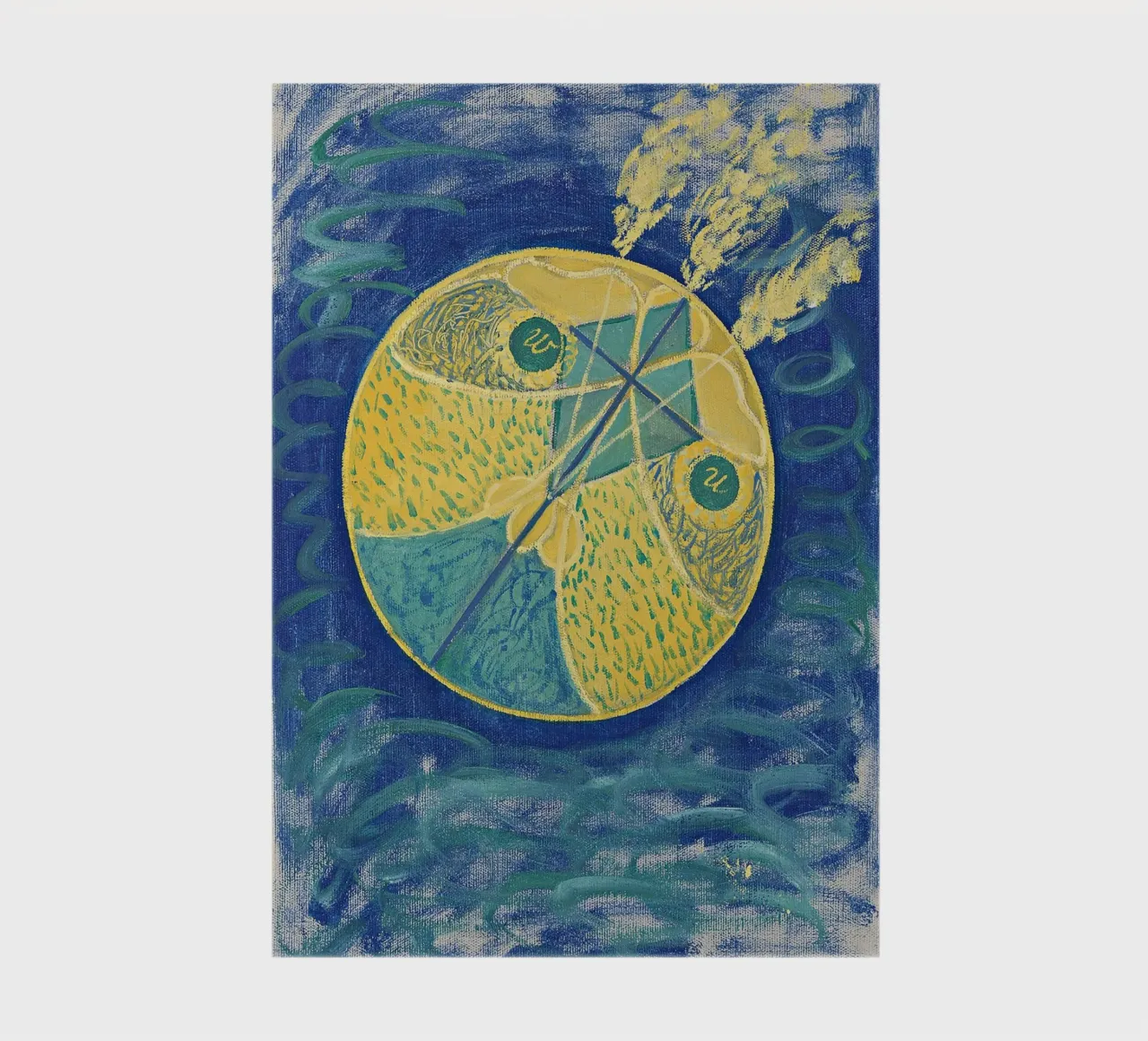 Hilma af Klint "Primordial Chaos" | Abstract Spiritual Cosmi notebook by NorwesClub