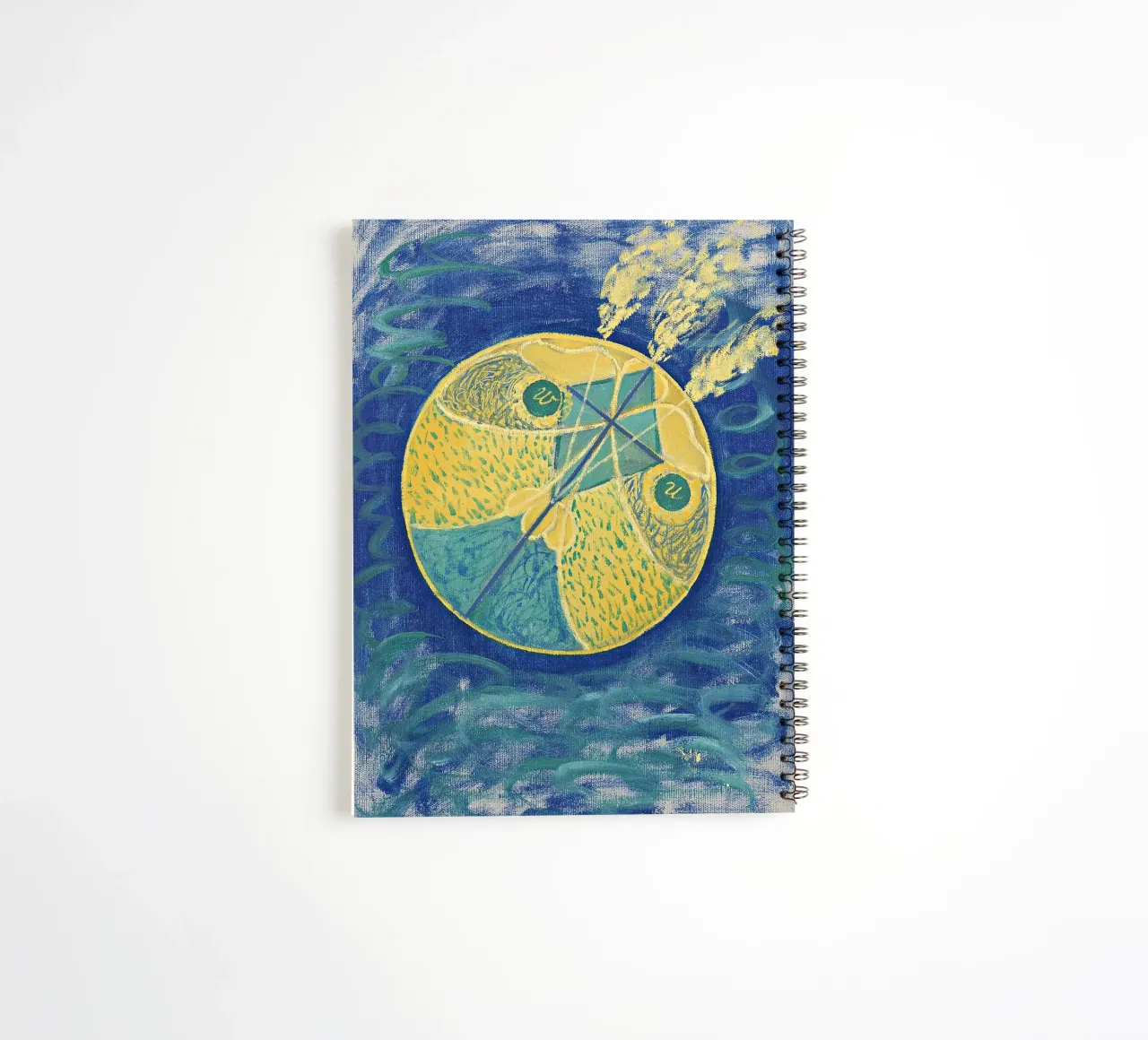 Hilma af Klint "Primordial Chaos" | Abstract Spiritual Cosmi spiral notebook by NorwesClub