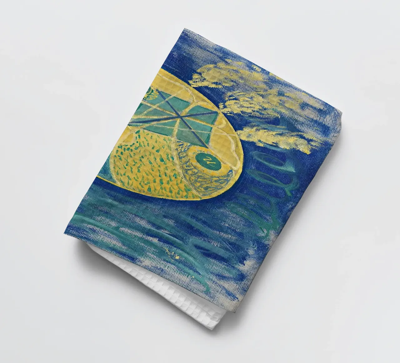 Hilma af Klint "Primordial Chaos" | Abstract Spiritual Cosmi torchon de NorwesClub