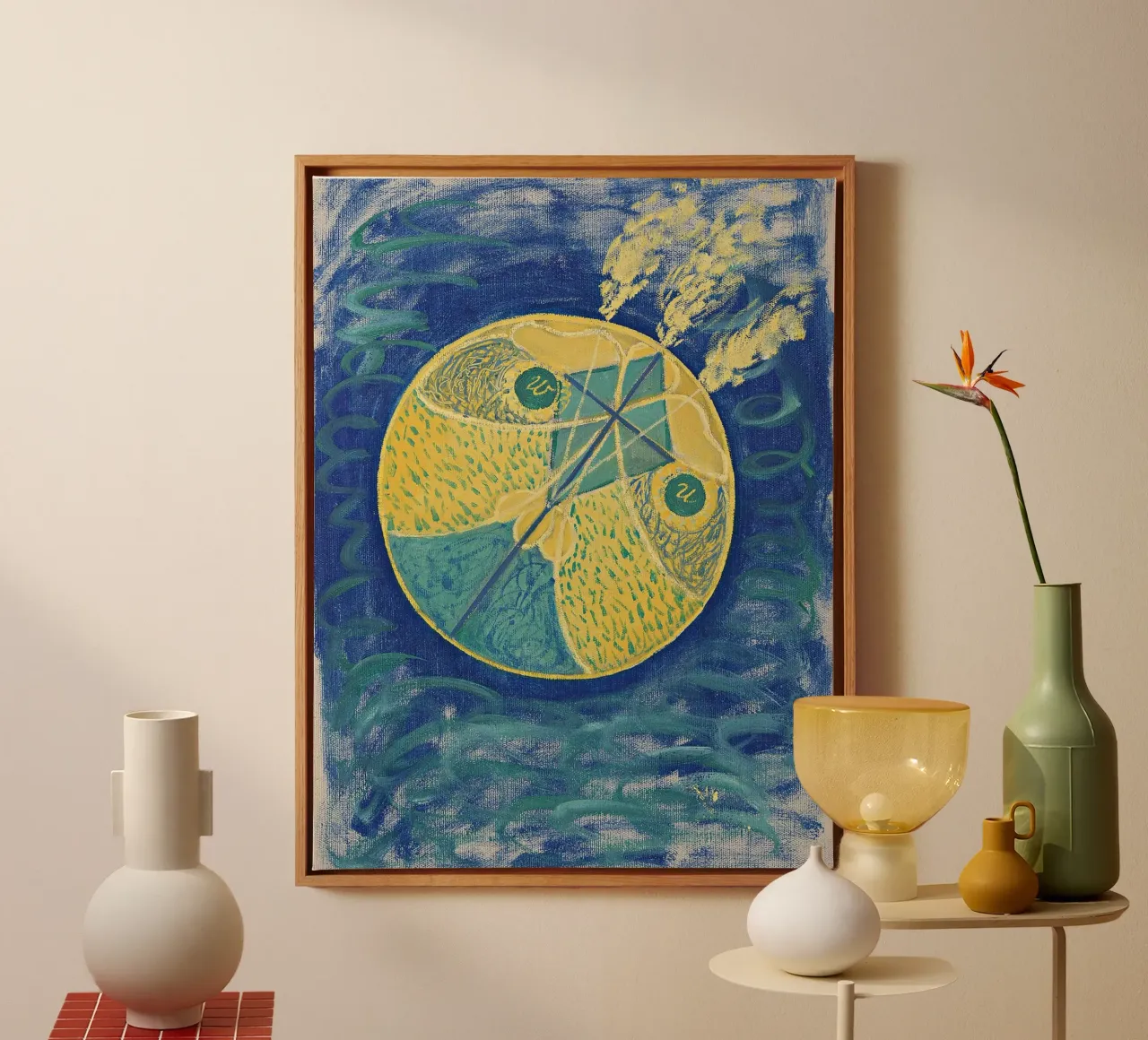 Hilma af Klint "Primordial Chaos" | Abstract Spiritual Cosmi canvas by NorwesClub