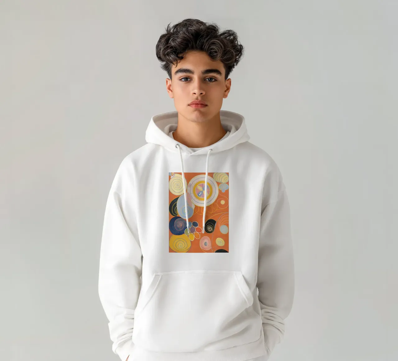Hilma af Klint "Youth" | Abstract Spiritual Growth Art Print sweat à capuche de NorwesClub