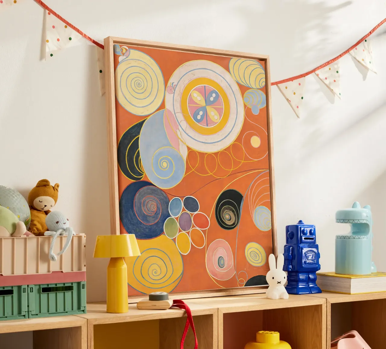 Hilma af Klint "Jeugd" | Abstracte Spirituele Groei Kunstdruk canvas met Baklijst van NorwesClub