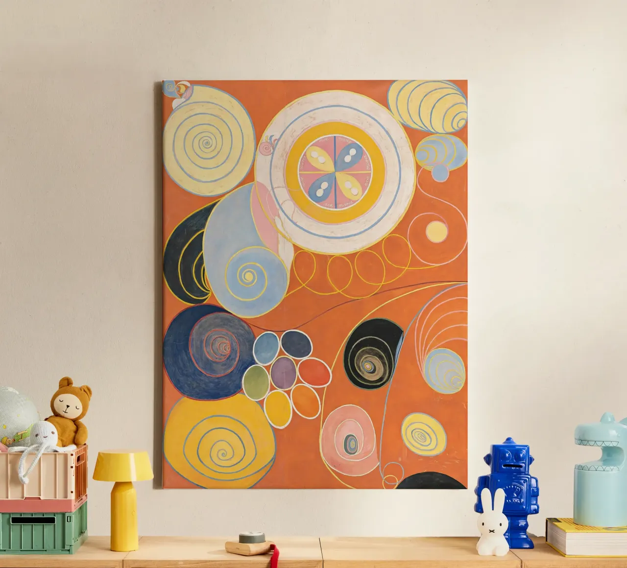 Hilma af Klint "Jeugd" | Abstracte Spirituele Groei Kunstdruk canvas met Baklijst van NorwesClub