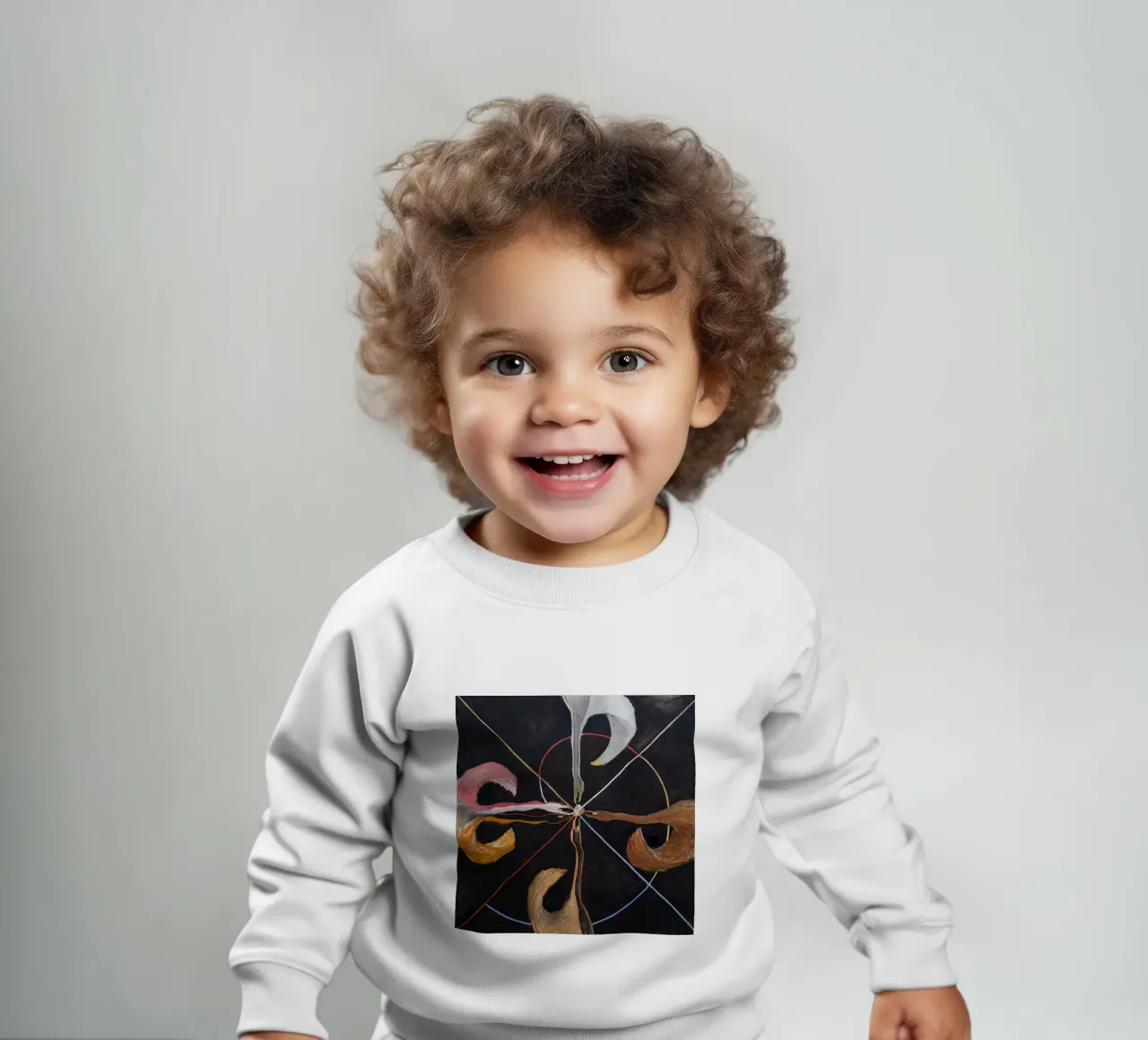 Hilma af Klint "El cisne nº 7" | Armonía espiritual abstracta sudadera de bebé de NorwesClub