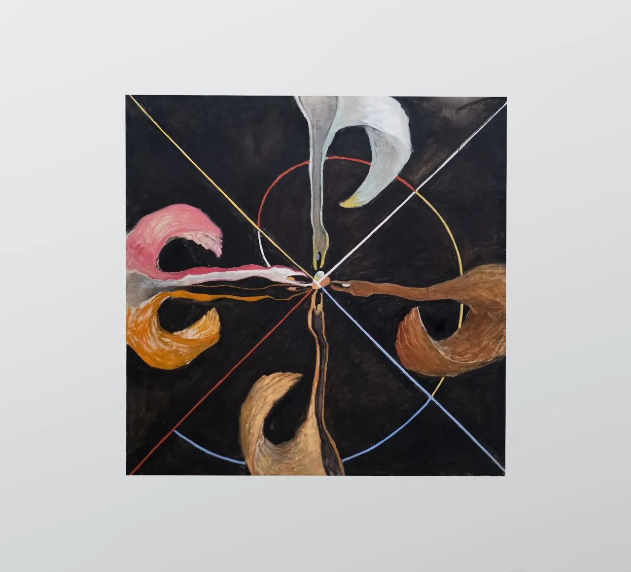 Hilma af Klint "El cisne nº 7" | Armonía espiritual abstracta pegatina de NorwesClub