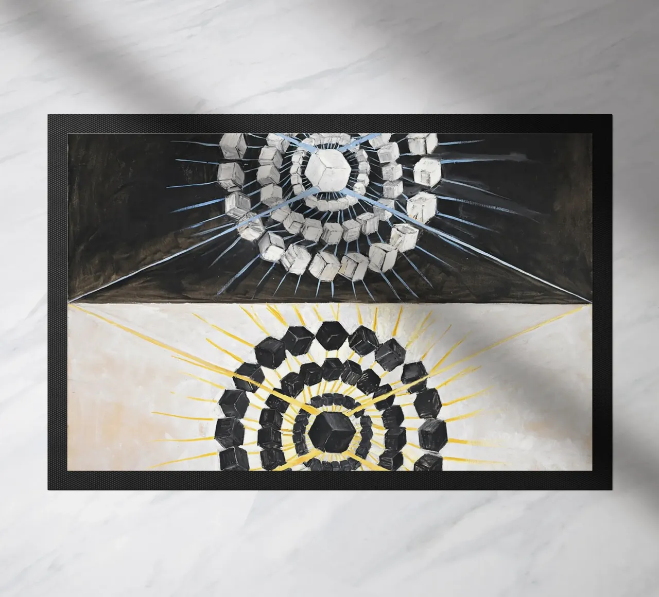 Hilma af Klint - Il cigno: dualità astratta, arte spirituale, zerbino da NorwesClub