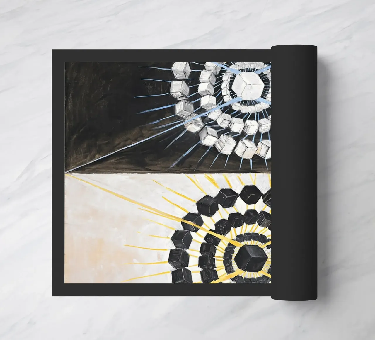 Hilma af Klint - Il cigno: dualità astratta, arte spirituale, zerbino da NorwesClub