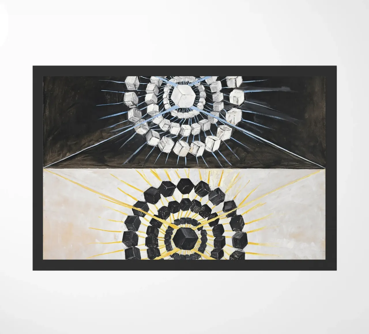 Hilma af Klint - Il cigno: dualità astratta, arte spirituale, zerbino da NorwesClub