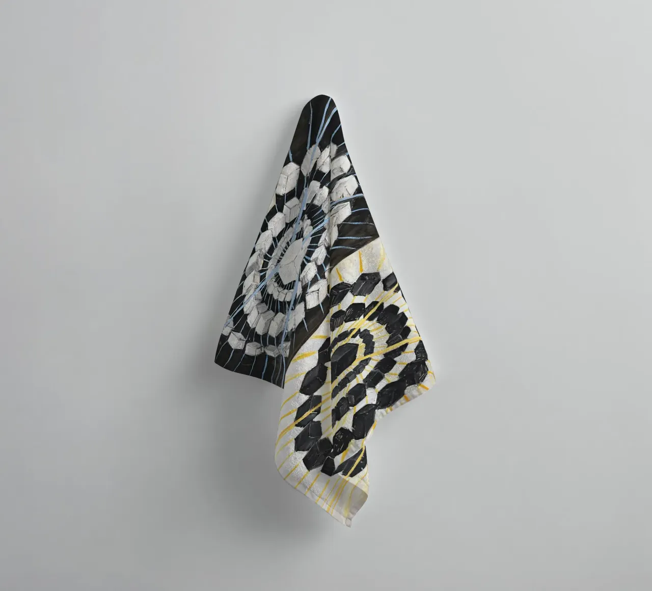 Hilma af Klint - The Swan: Abstract Duality, Spiritual Art, towel by NorwesClub