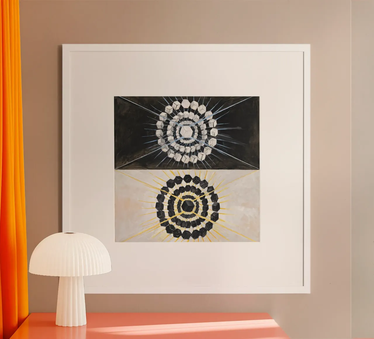 Hilma af Klint - The Swan: Abstract Duality, Spiritual Art, poster by NorwesClub