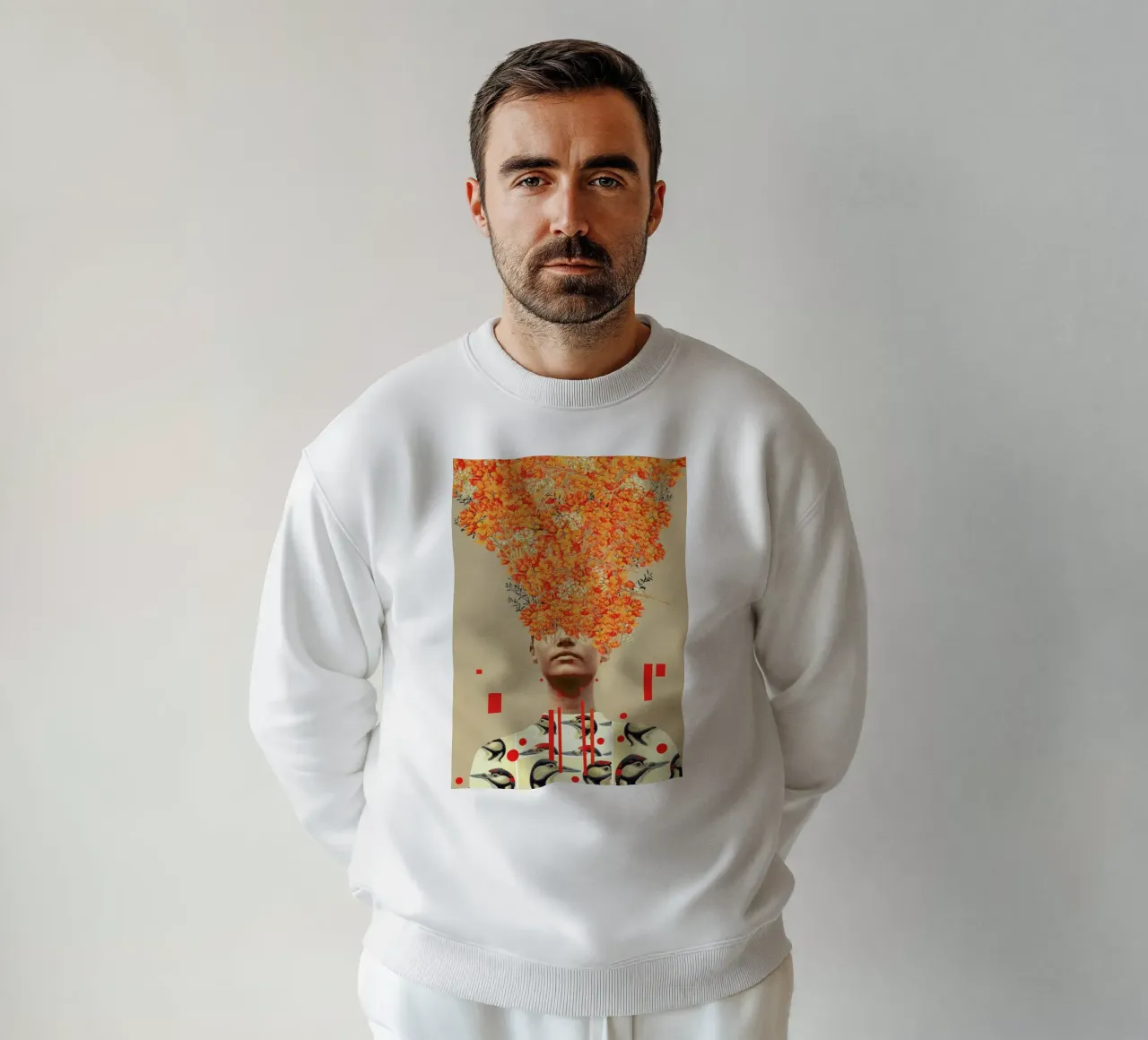 Bird Flight In Autumn felpa da Frank Moth