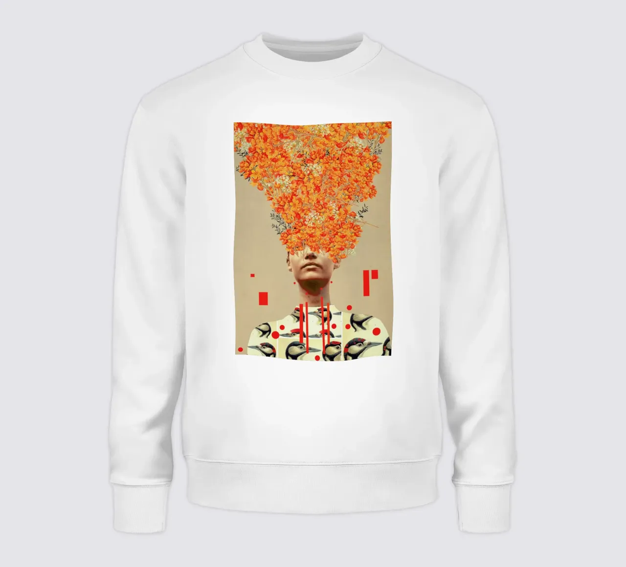 Bird Flight In Autumn felpa da Frank Moth