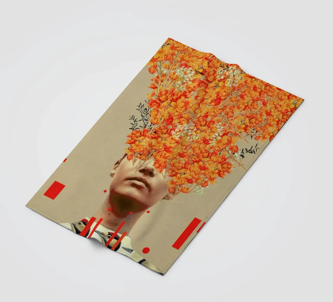Bird Flight In Autumn coperta in pile da Frank Moth