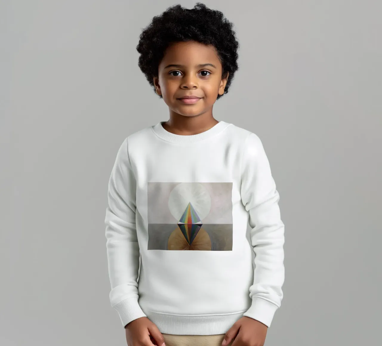 Hilma af Klint - Cisne nº 12: Simetría cósmica, Abs espiritual sudadera para niño de NorwesClub
