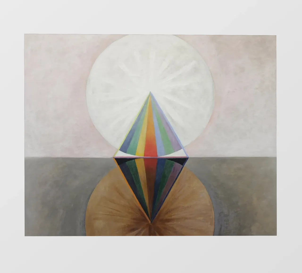 Hilma af Klint - Swan No. 12: Cosmic Symmetry, Spiritual Abs backlit film by NorwesClub