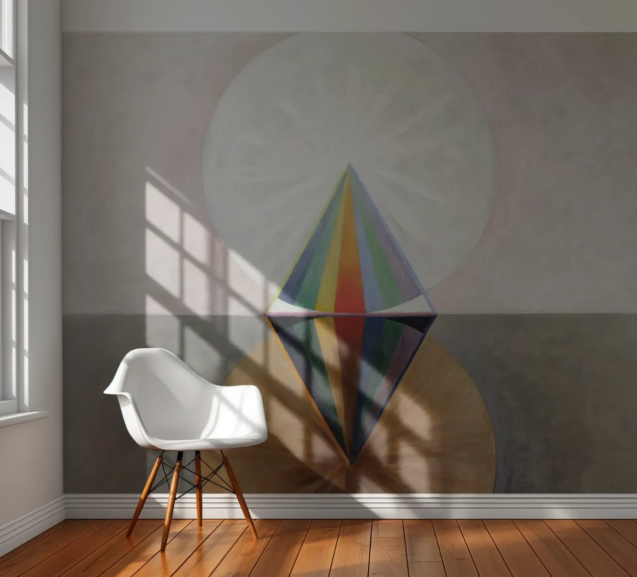 Hilma af Klint - Schwan Nr. 12: Kosmische Symmetrie, spirituelle Abs Fototapete von NorwesClub