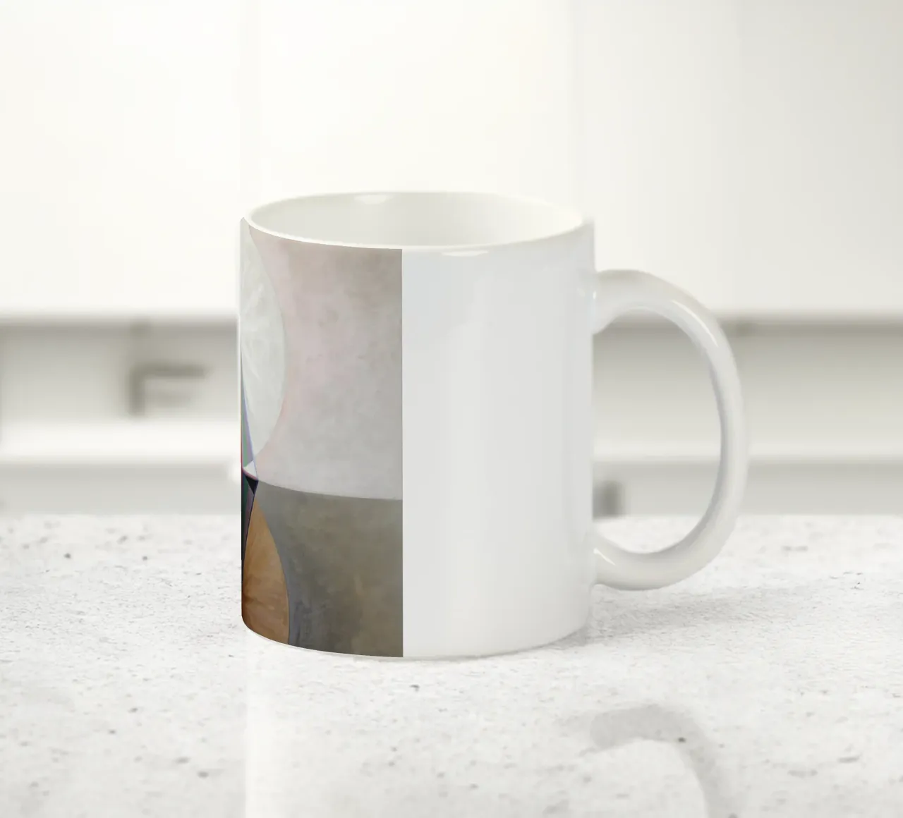 Hilma af Klint - Swan No. 12: Cosmic Symmetry, Spiritual Abs ceramic mug by NorwesClub