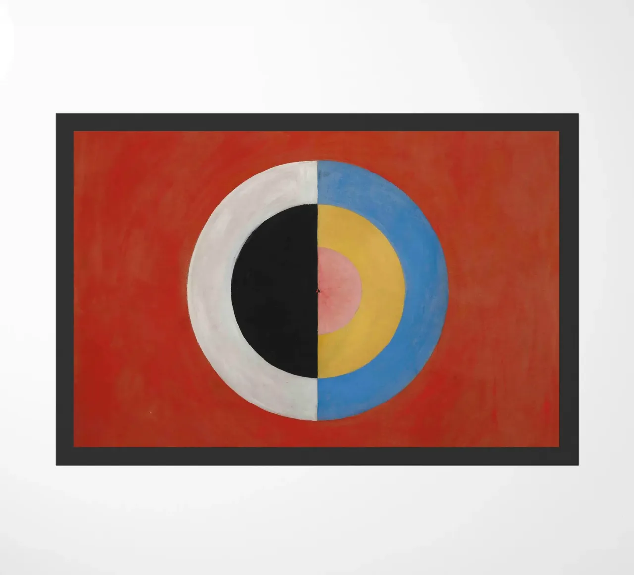 Hilma af Klint - The Swan No. 17: Color Theory, Abstract Har doormat by NorwesClub