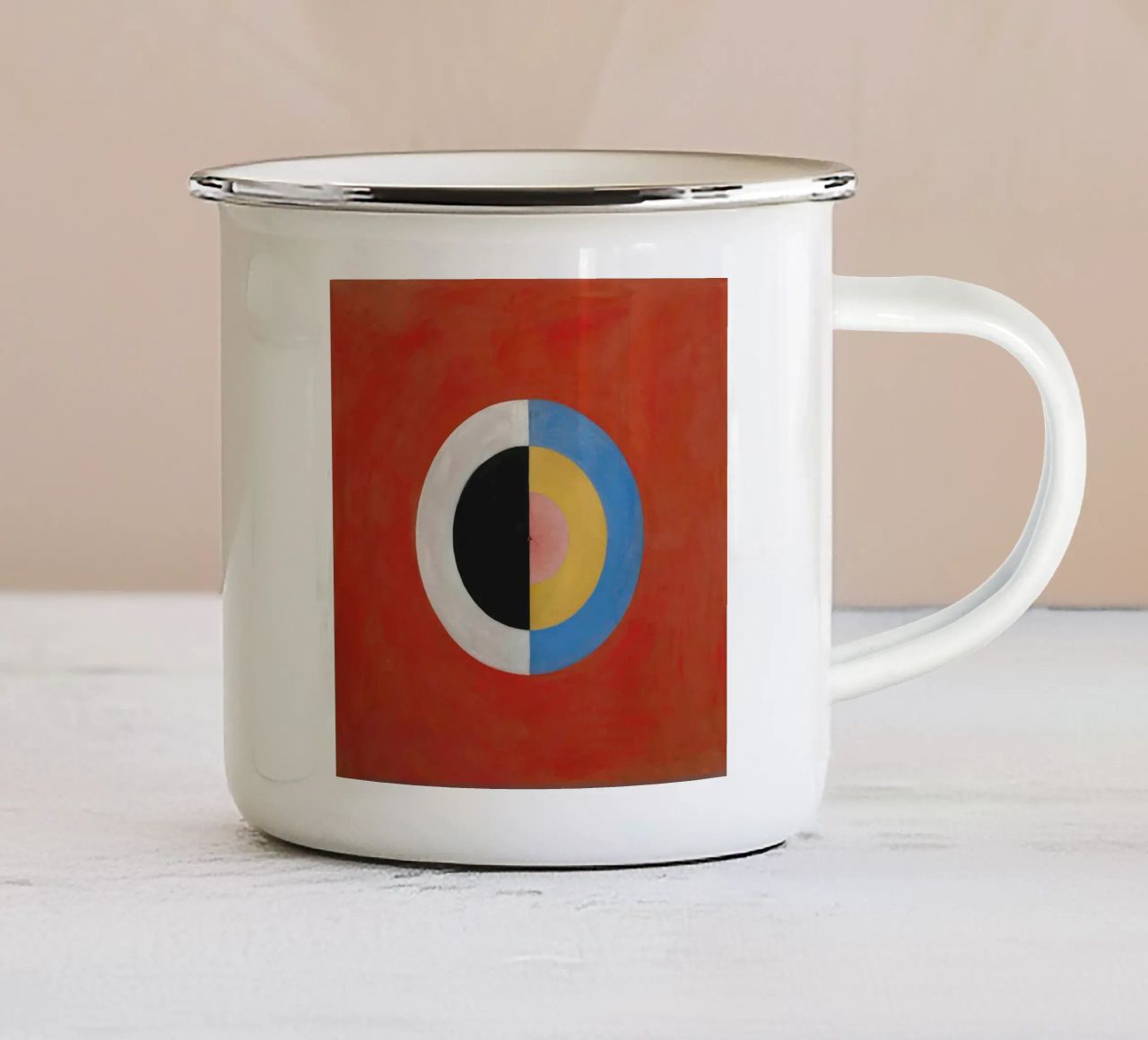 Hilma af Klint - Il cigno n. 17: Teoria del colore, astrattismo Har tazza in smalto da NorwesClub