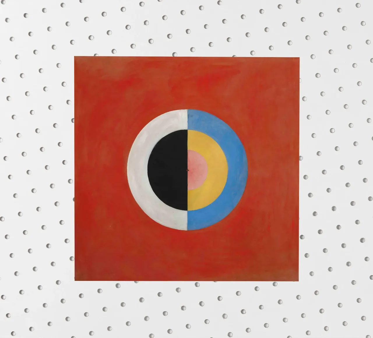 Hilma af Klint - The Swan No. 17: Color Theory, Abstract Har sticker by NorwesClub