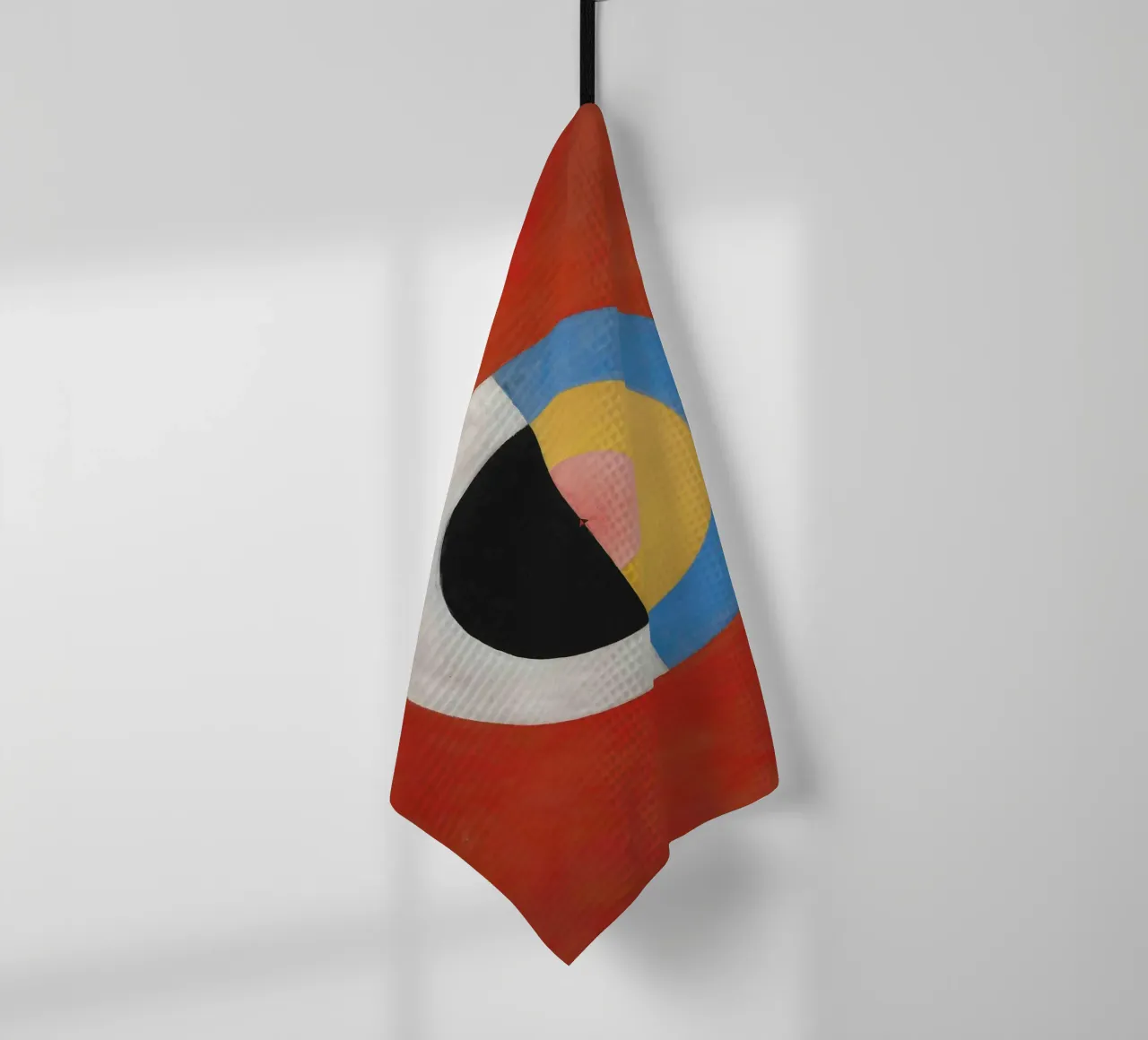 Hilma af Klint - The Swan No. 17: Color Theory, Abstract Har tea towel by NorwesClub