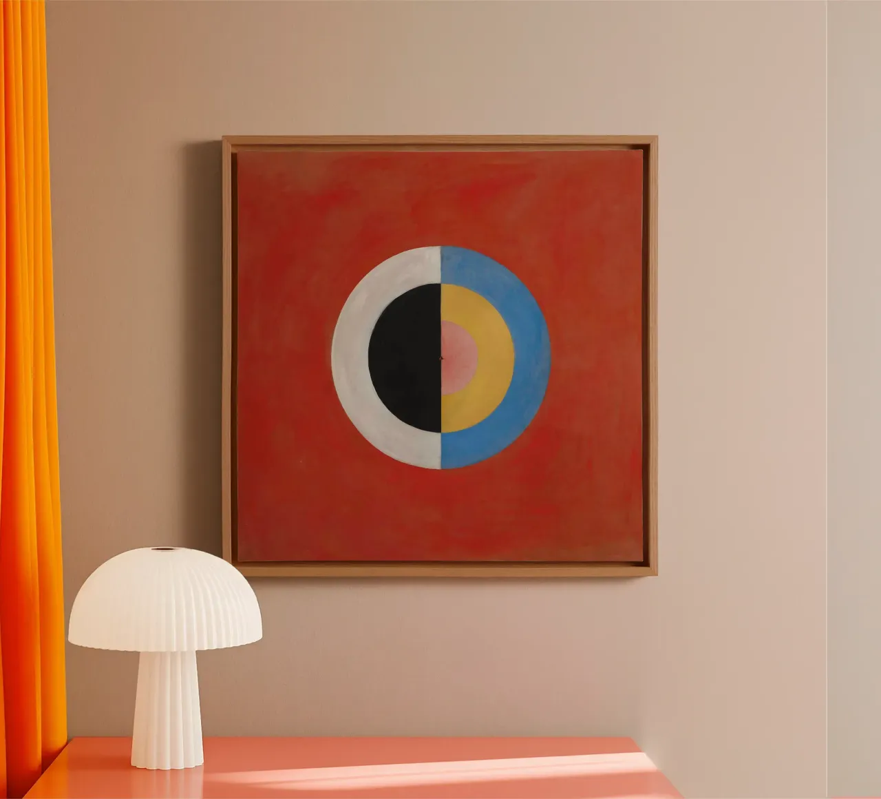 Hilma af Klint - The Swan No. 17: Color Theory, Abstract Har canvas by NorwesClub