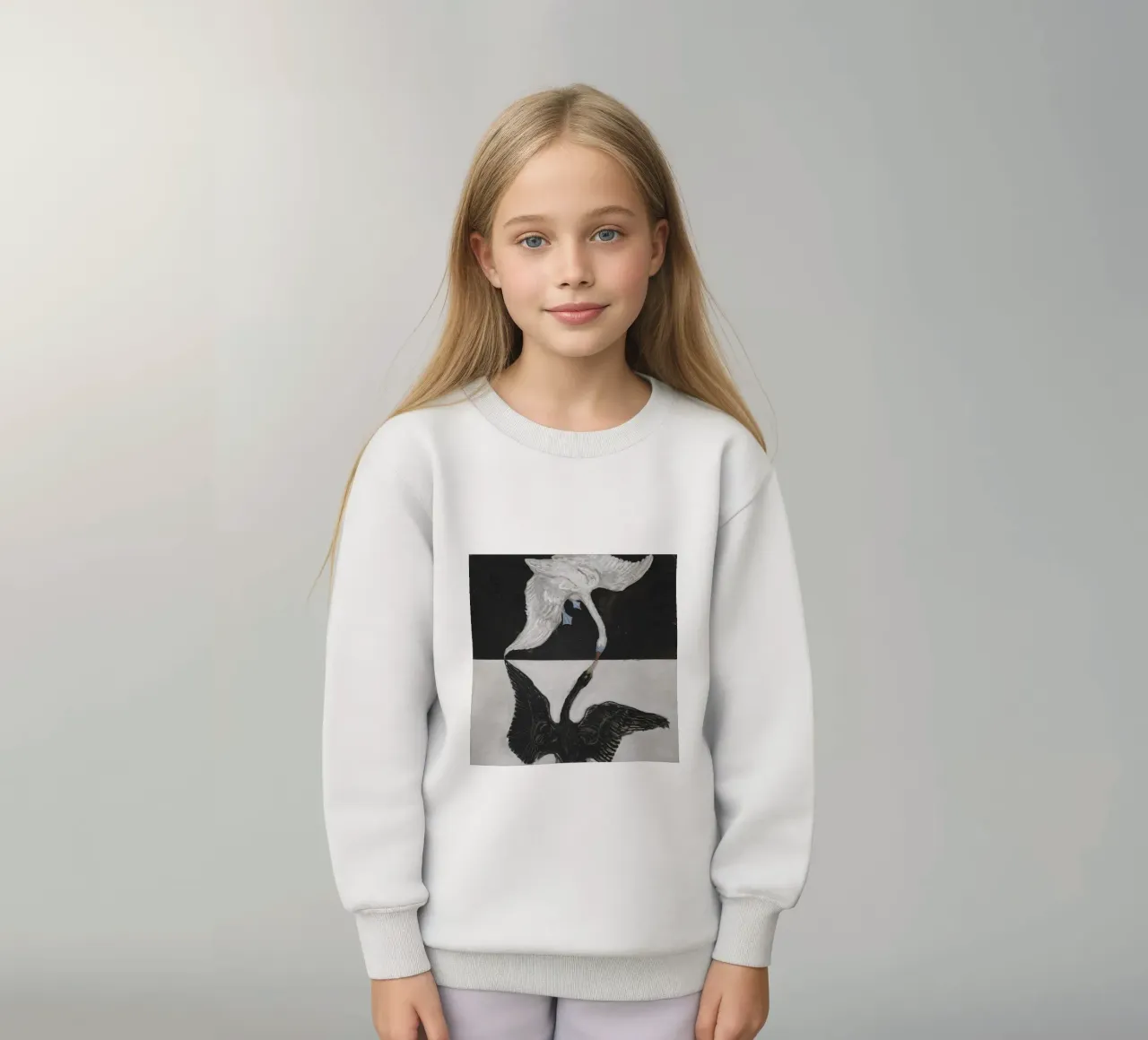 Hilma af Klint - El Cisne nº 1: Dualidad, simbolismo espiritual sudadera para niño de NorwesClub