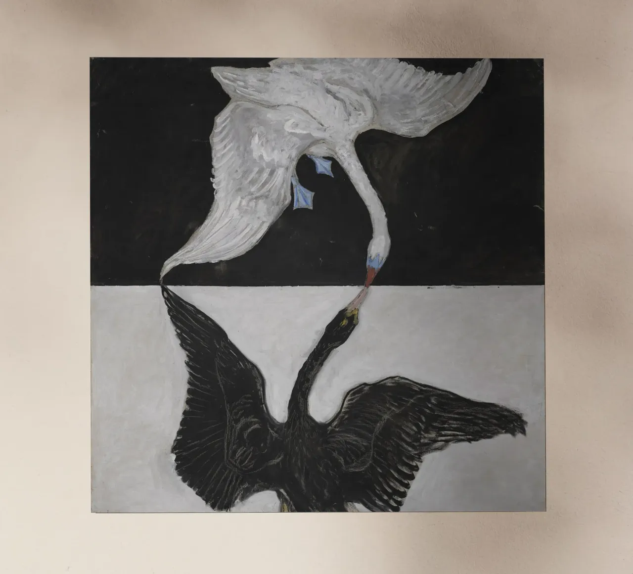 Hilma af Klint - The Swan No. 1: Duality, Spiritual Symbolis backlit film by NorwesClub