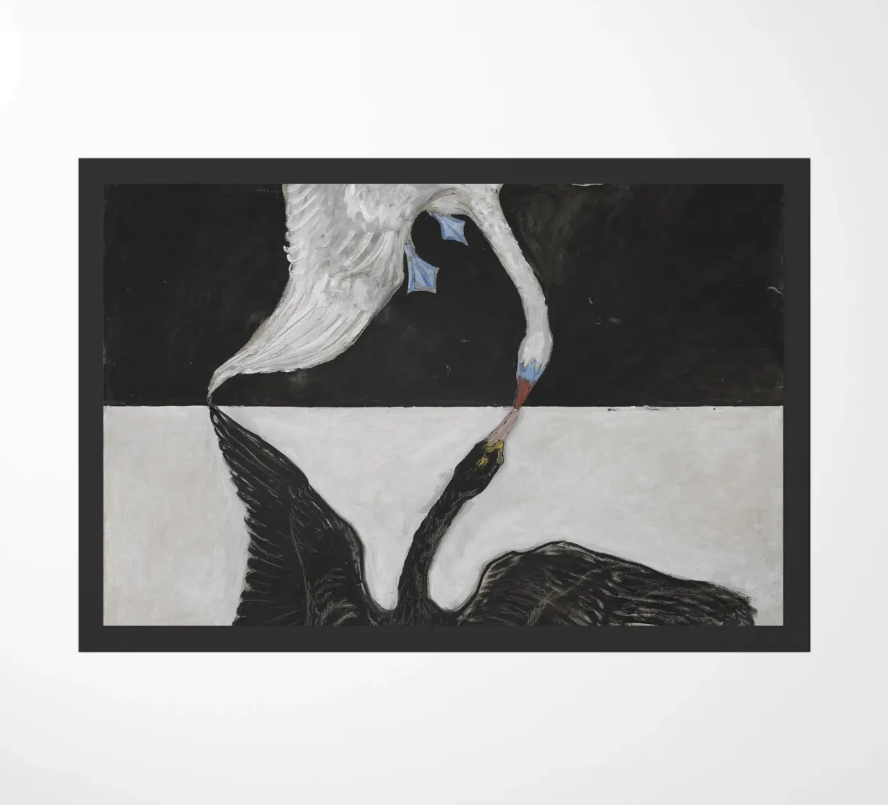 Hilma af Klint - El Cisne nº 1: Dualidad, simbolismo espiritual felpudo de NorwesClub