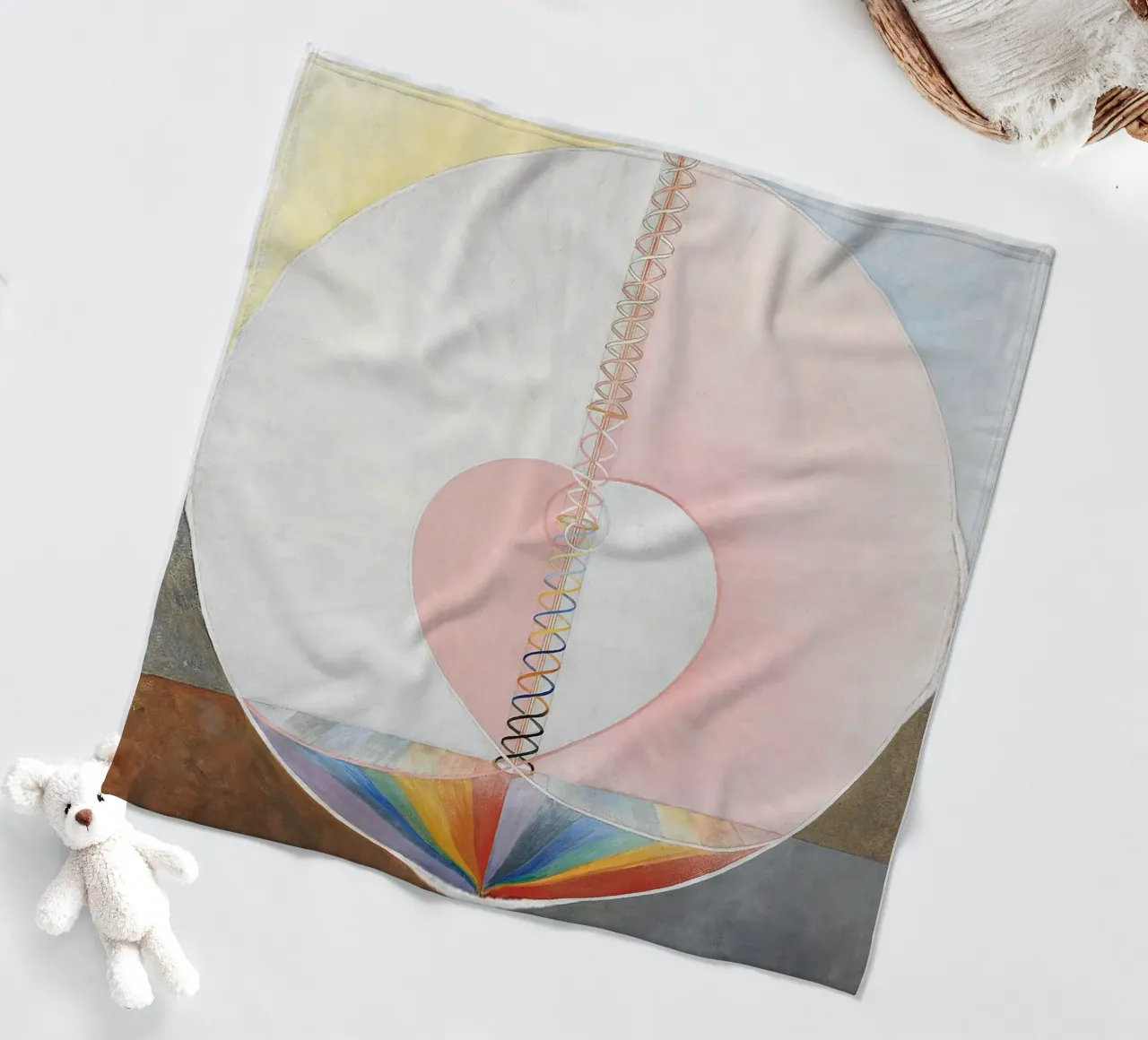 Hilma af Klint - The Dove No. 1: Spiritual Evolution, Cosmic fleece blanket by NorwesClub