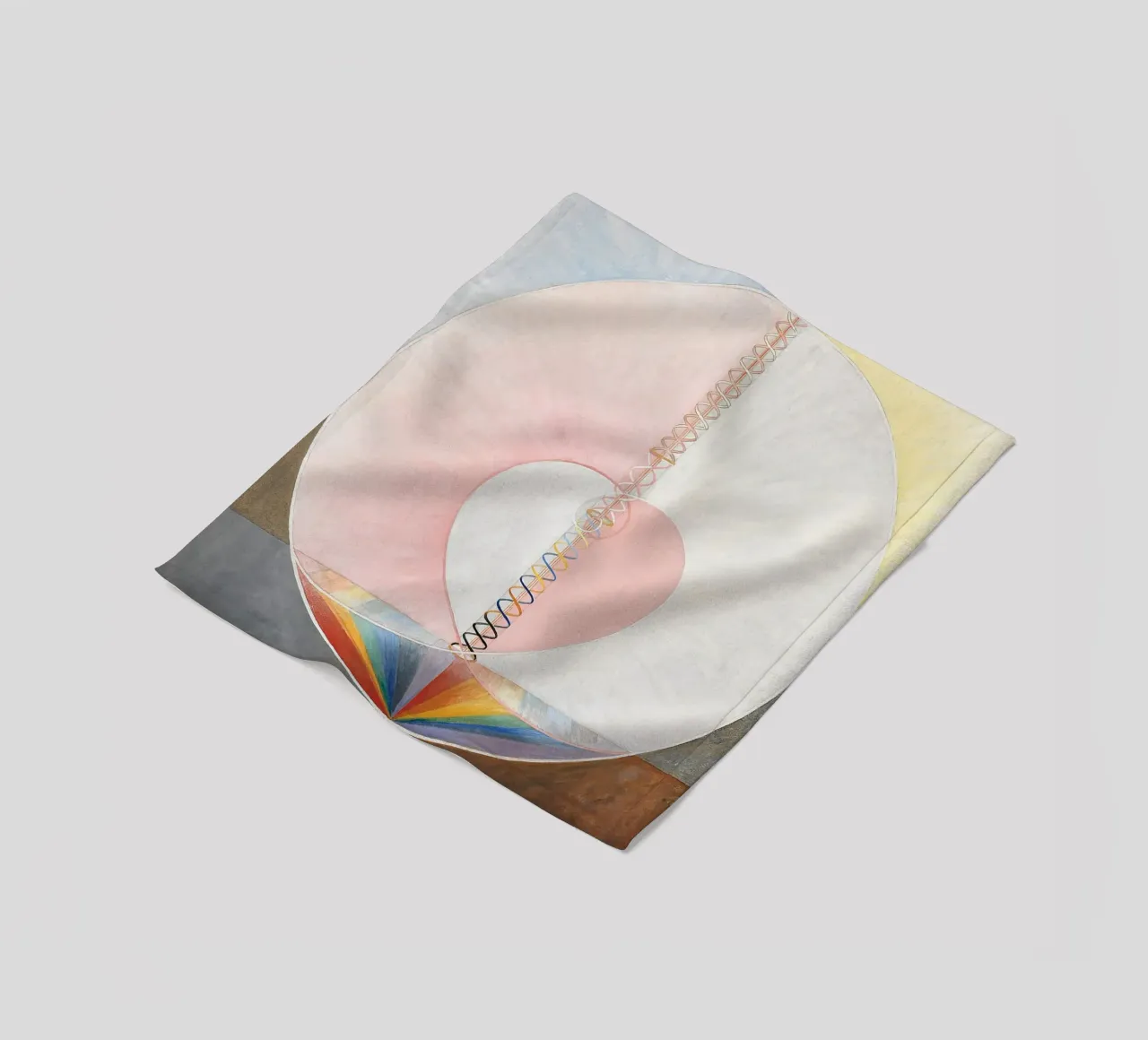 Hilma af Klint - The Dove No. 1: Spiritual Evolution, Cosmic fleece blanket by NorwesClub