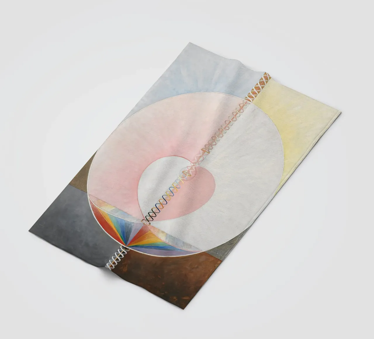 Hilma af Klint - The Dove No. 1: Spiritual Evolution, Cosmic fleece blanket by NorwesClub