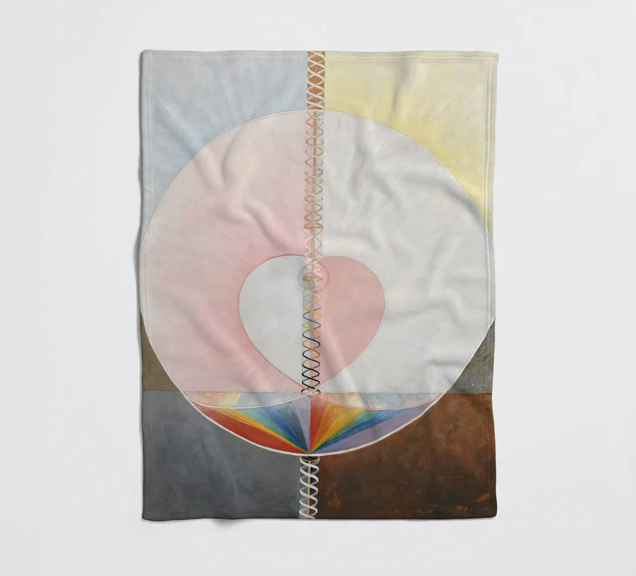 Hilma af Klint - The Dove No. 1: Spiritual Evolution, Cosmic fleece blanket by NorwesClub