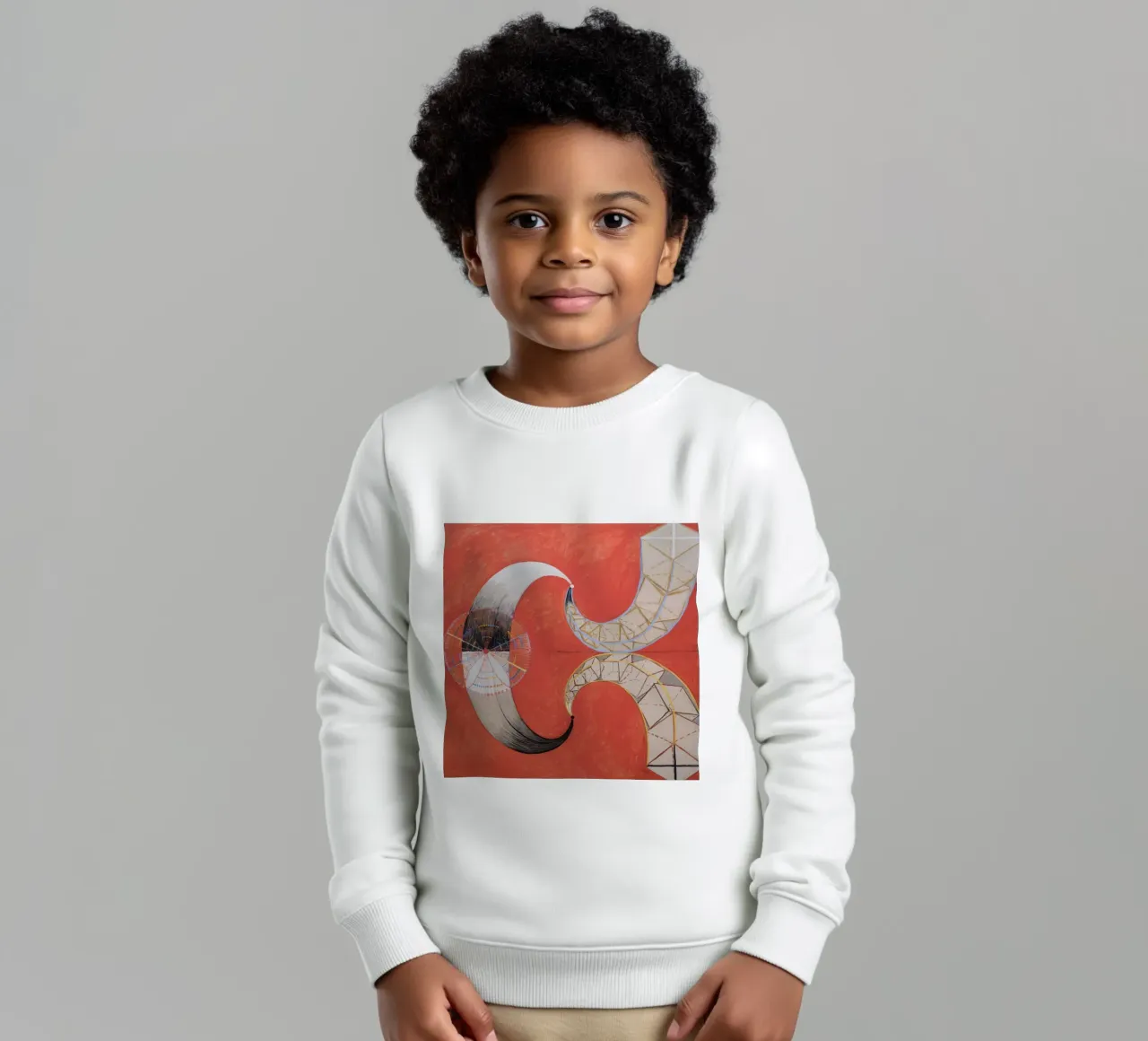Hilma af Klint - Cisne nº 9: Formas dinámicas, Abstra espiritual sudadera para niño de NorwesClub