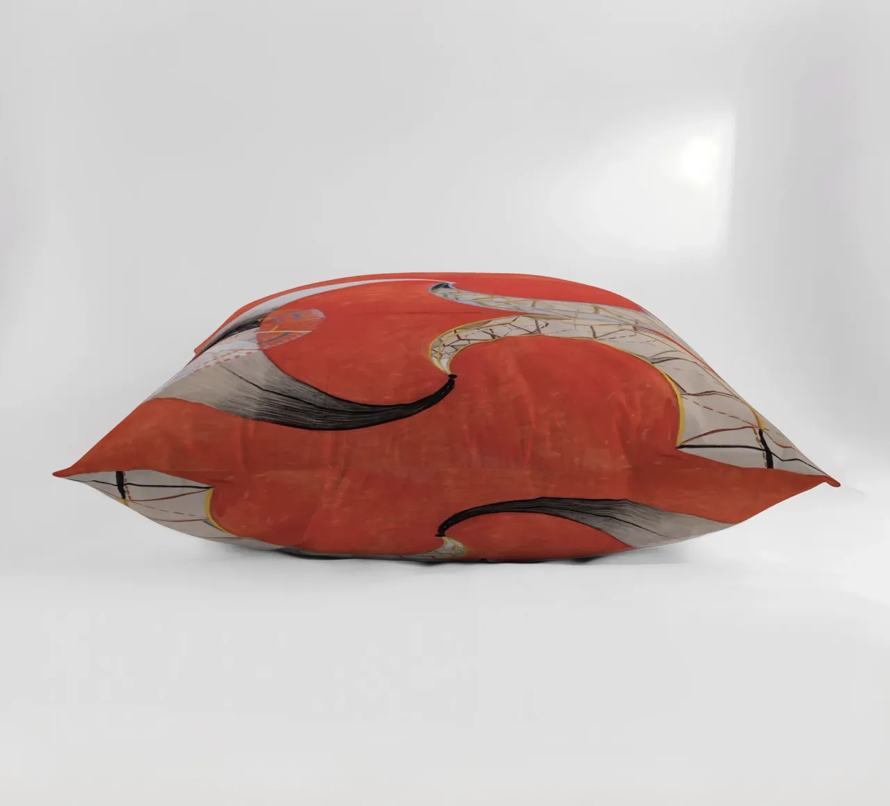 Hilma af Klint - Swan No. 9: Dynamic Forms, Spiritual Abstra decorative cushion by NorwesClub