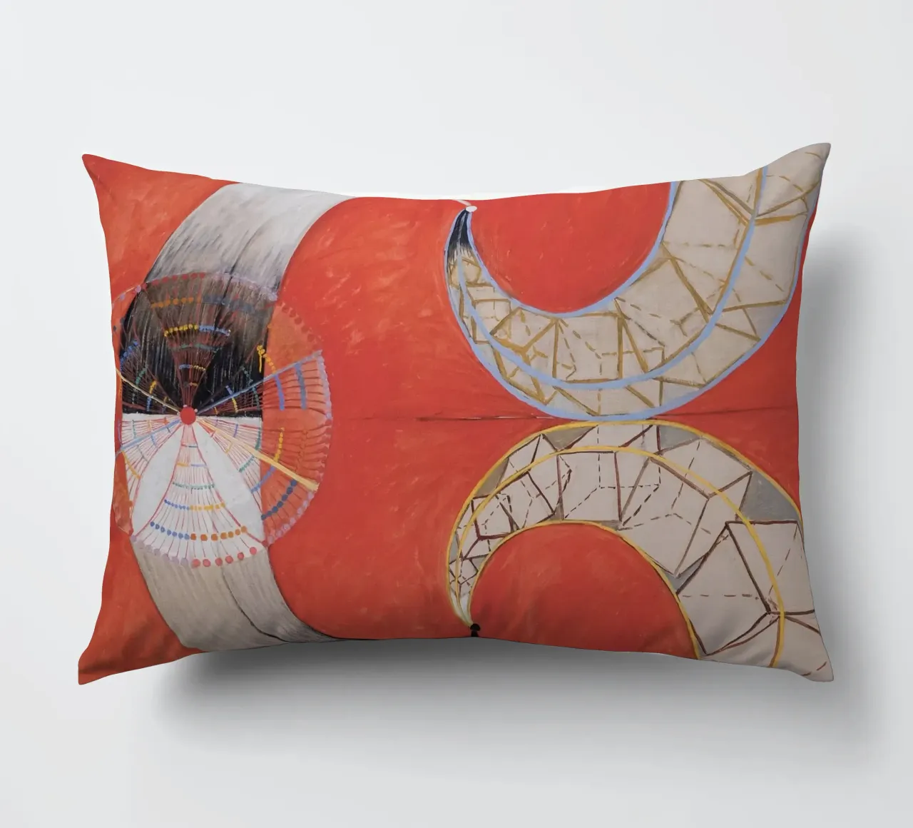 Hilma af Klint - Swan No. 9: Dynamic Forms, Spiritual Abstra decorative cushion by NorwesClub