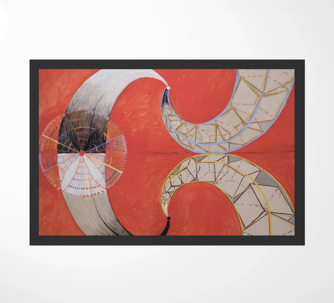 Hilma af Klint - Cisne nº 9: Formas dinámicas, Abstra espiritual felpudo de NorwesClub