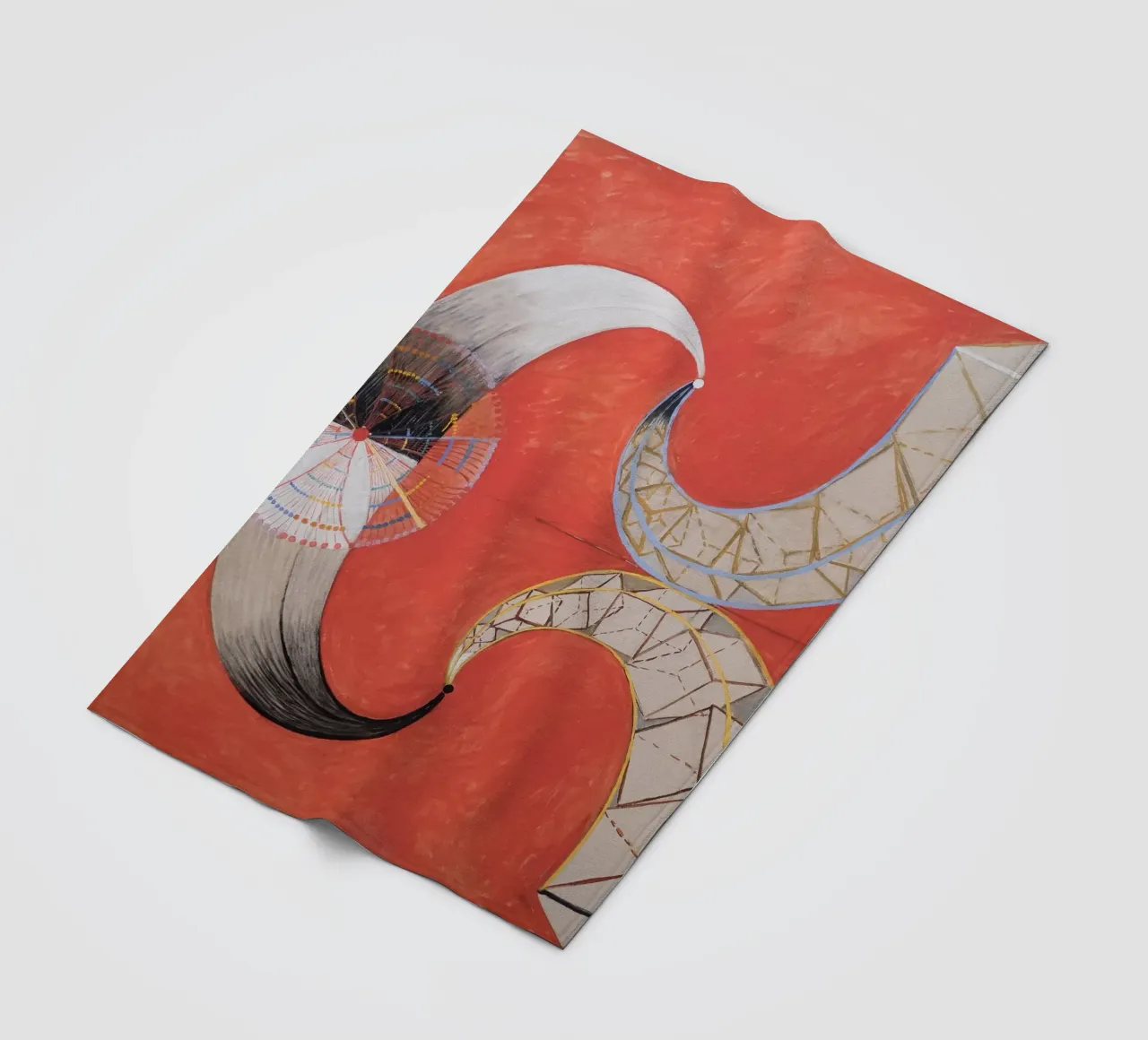 Hilma af Klint - Swan No. 9: Dynamic Forms, Spiritual Abstra fleece blanket by NorwesClub