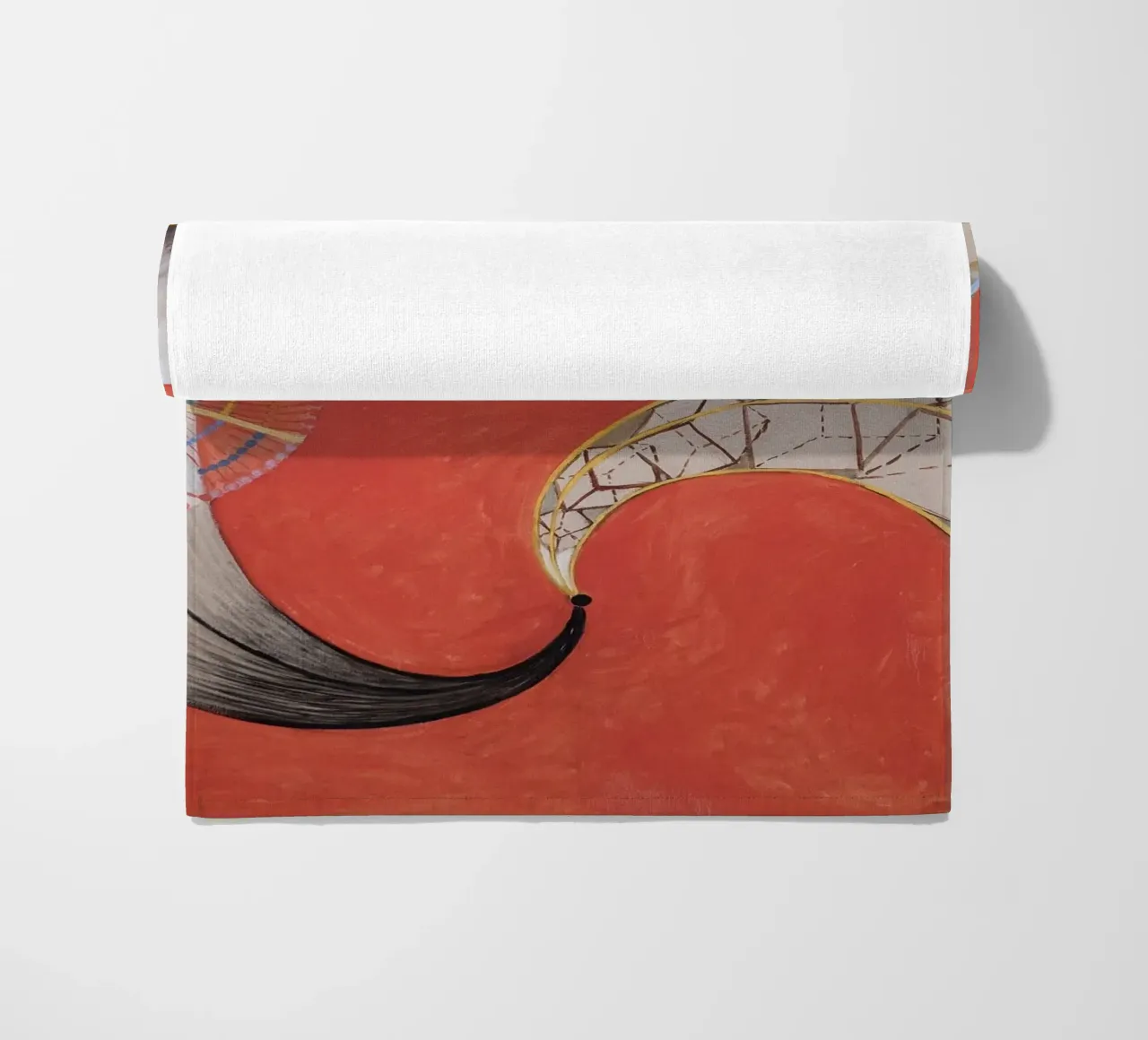 Hilma af Klint - Schwan Nr. 9: Dynamische Formen, geistige Abstraktion Strandtuch von NorwesClub