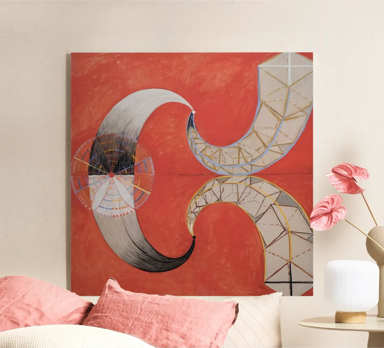 Hilma af Klint - Cisne nº 9: Formas dinámicas, Abstra espiritual metacrilato de NorwesClub