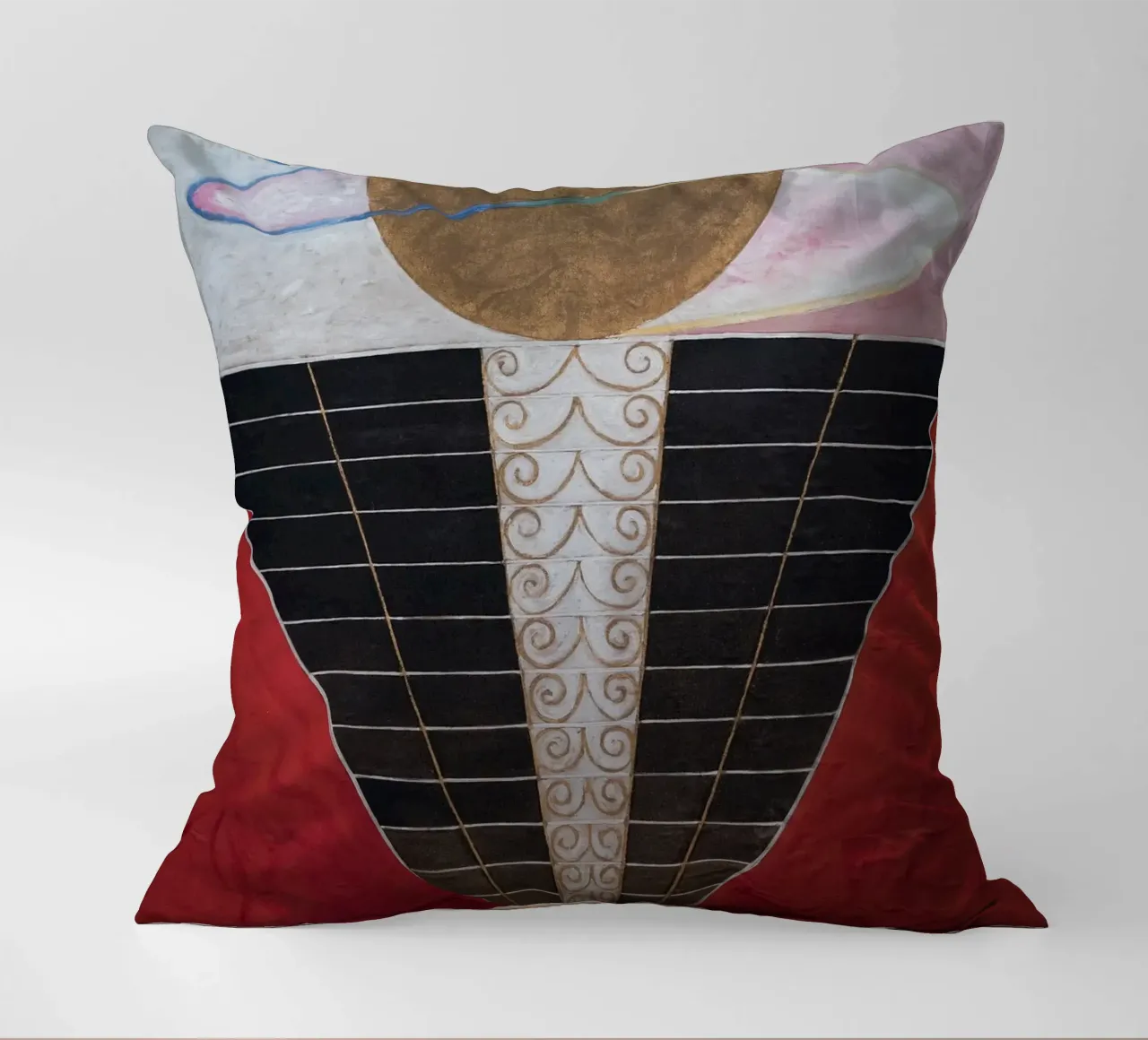 Hilma af Klint - Altarpiece No. 2: Cosmic Harmony, Spiritual decorative cushion by NorwesClub