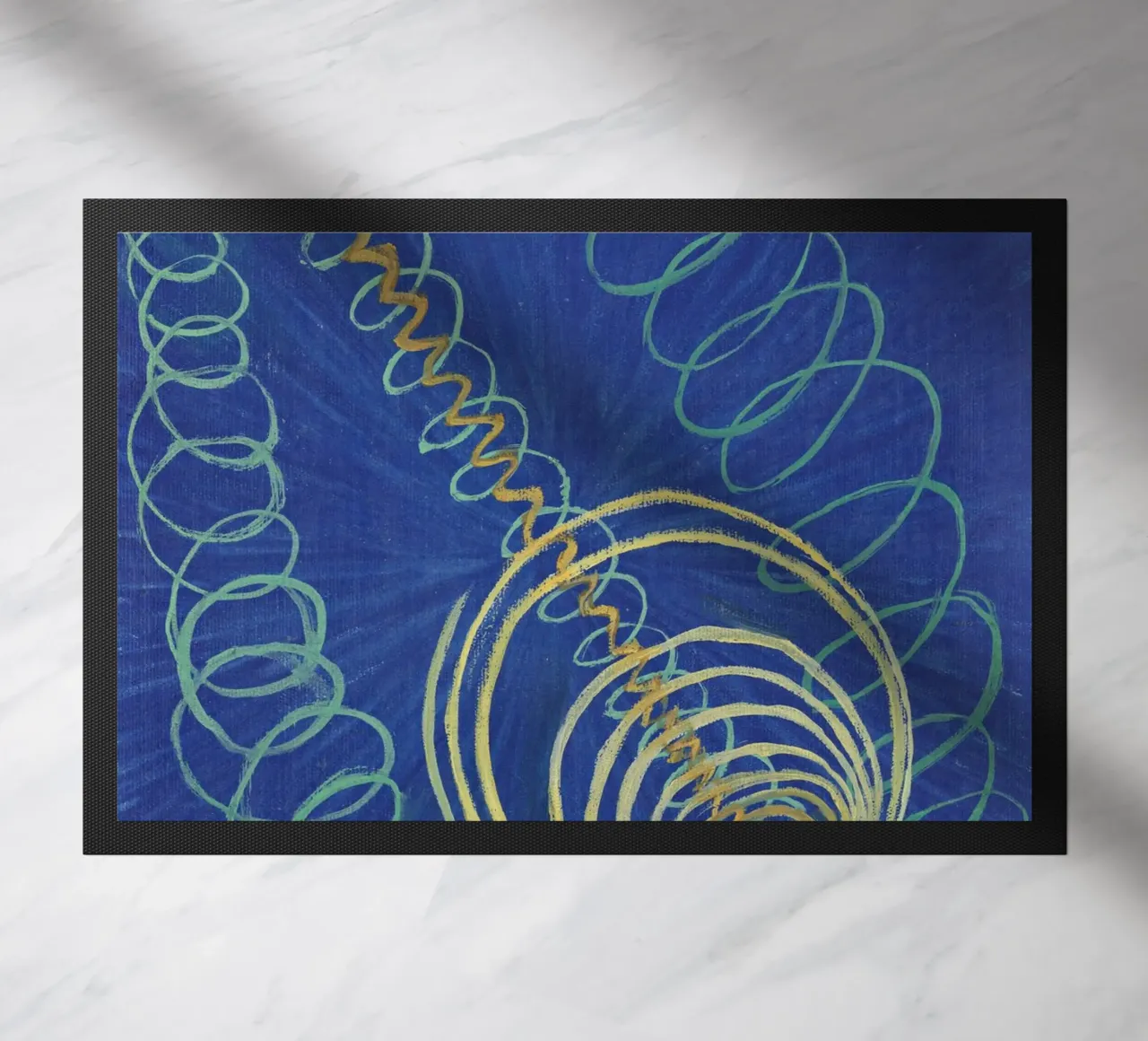 Hilma af Klint - Primordial Chaos No. 16: Cosmic Energy, Abs doormat by NorwesClub
