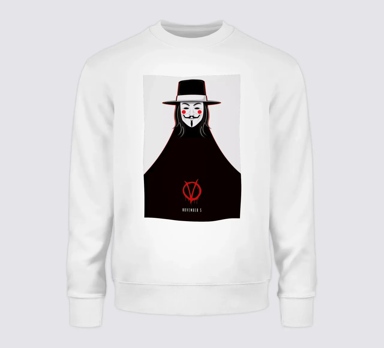 V for Vendetta Minimal November 5 felpa da Barrett Biggers