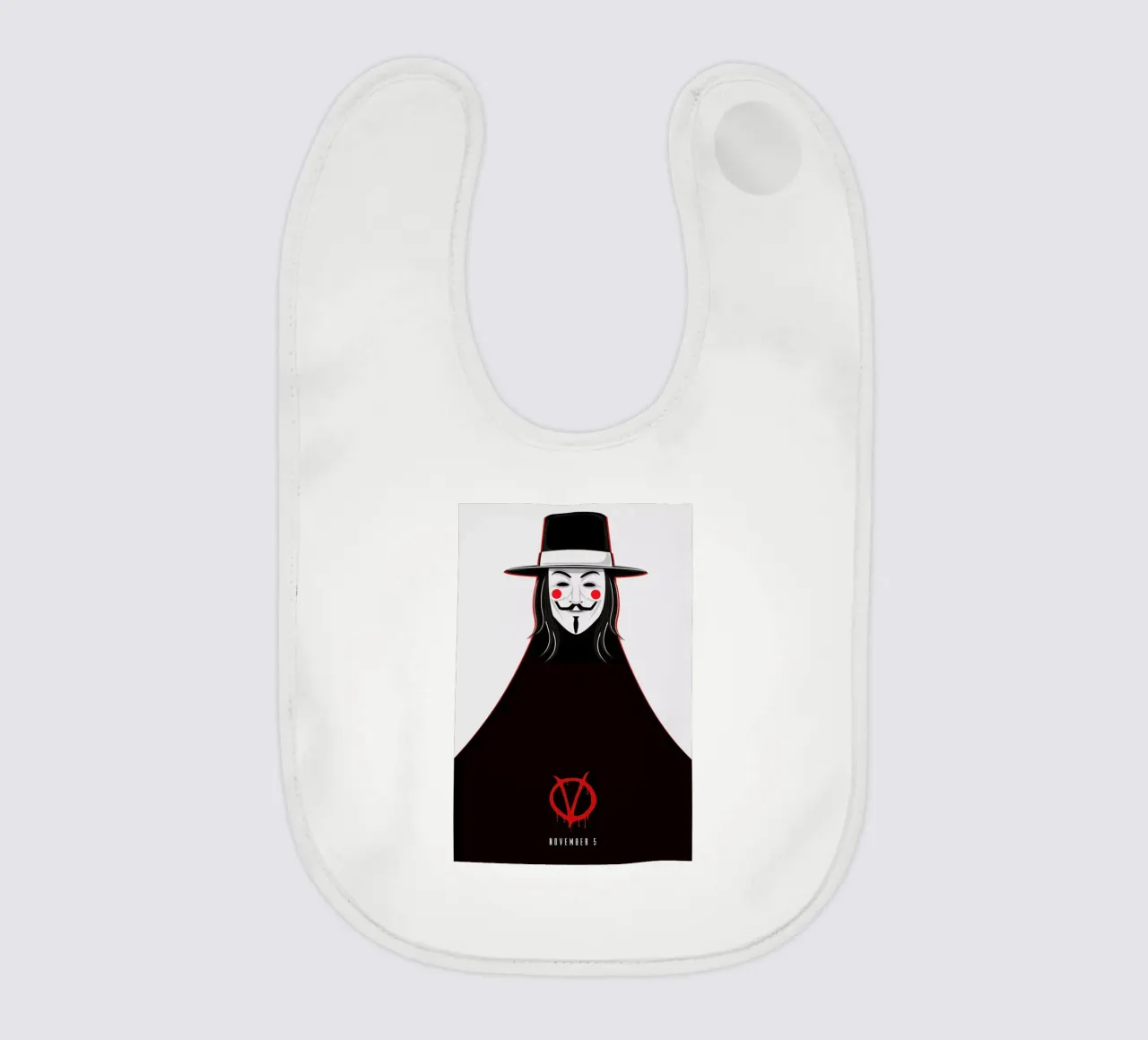 V for Vendetta Minimal November 5 bavaglino da Barrett Biggers