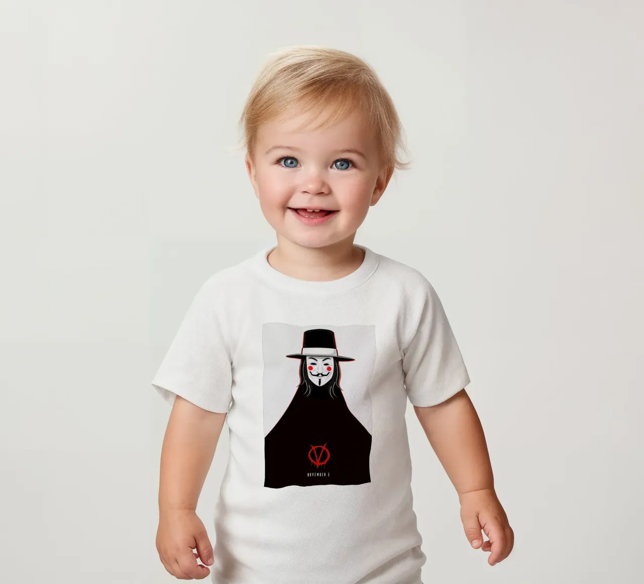 V for Vendetta Minimal November 5 maglietta neonato da Barrett Biggers